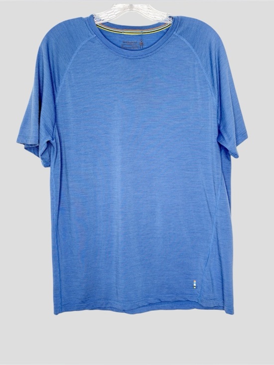 Smartwool Other - Smartwool 150 Merino Wool Striped T-Shirt Medium M Blue Gray Hiking Base Layer
